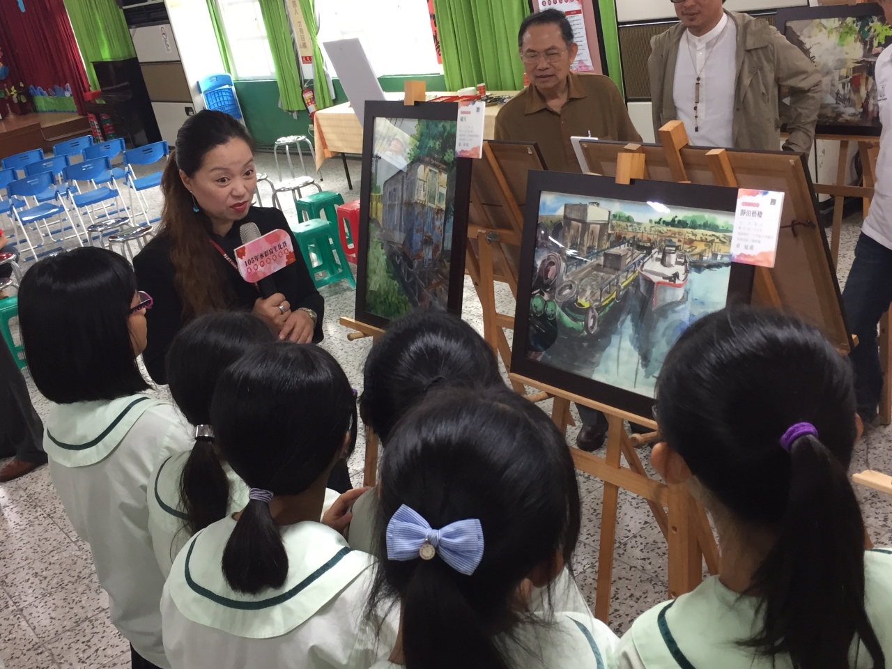 寫生比賽作品校園巡迴展--雲林縣北港國中